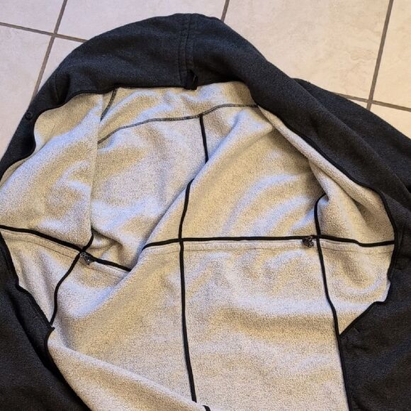 Lululemon Yin To My Yang Cardi Dark Crey thick cotton jacket size 4 - Picture 4 of 11